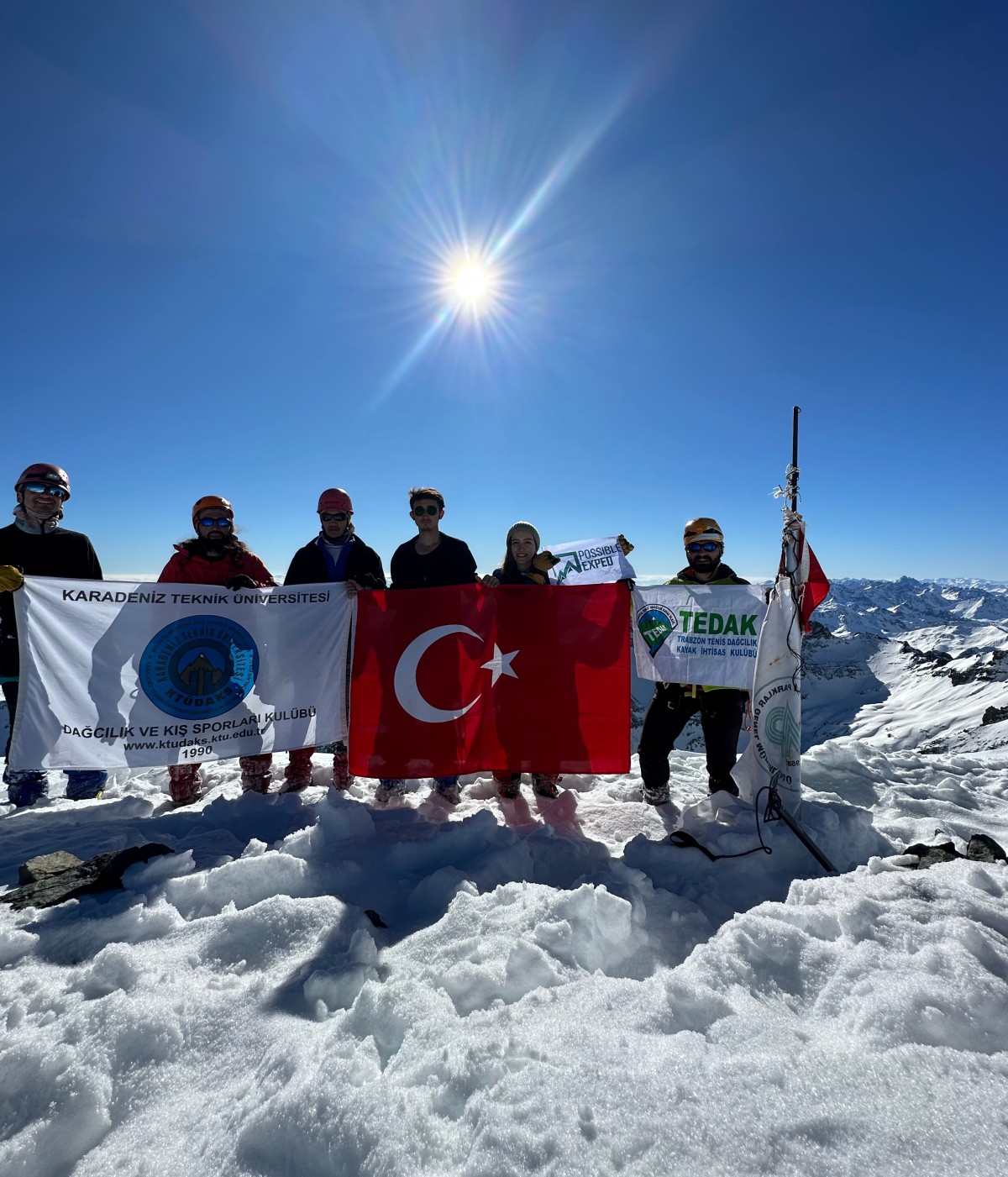 Dağcılar, Kaçkar Kış Zirve Tırmanışı gerçekleştirdi