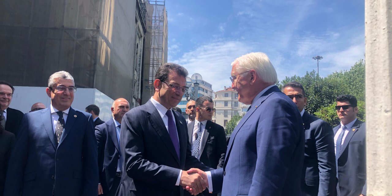 İstanbul-almanya Cumhurbaşkanı Steinmeier, İbb Başkanı İmamoğlu İle Bir Araya Geldi