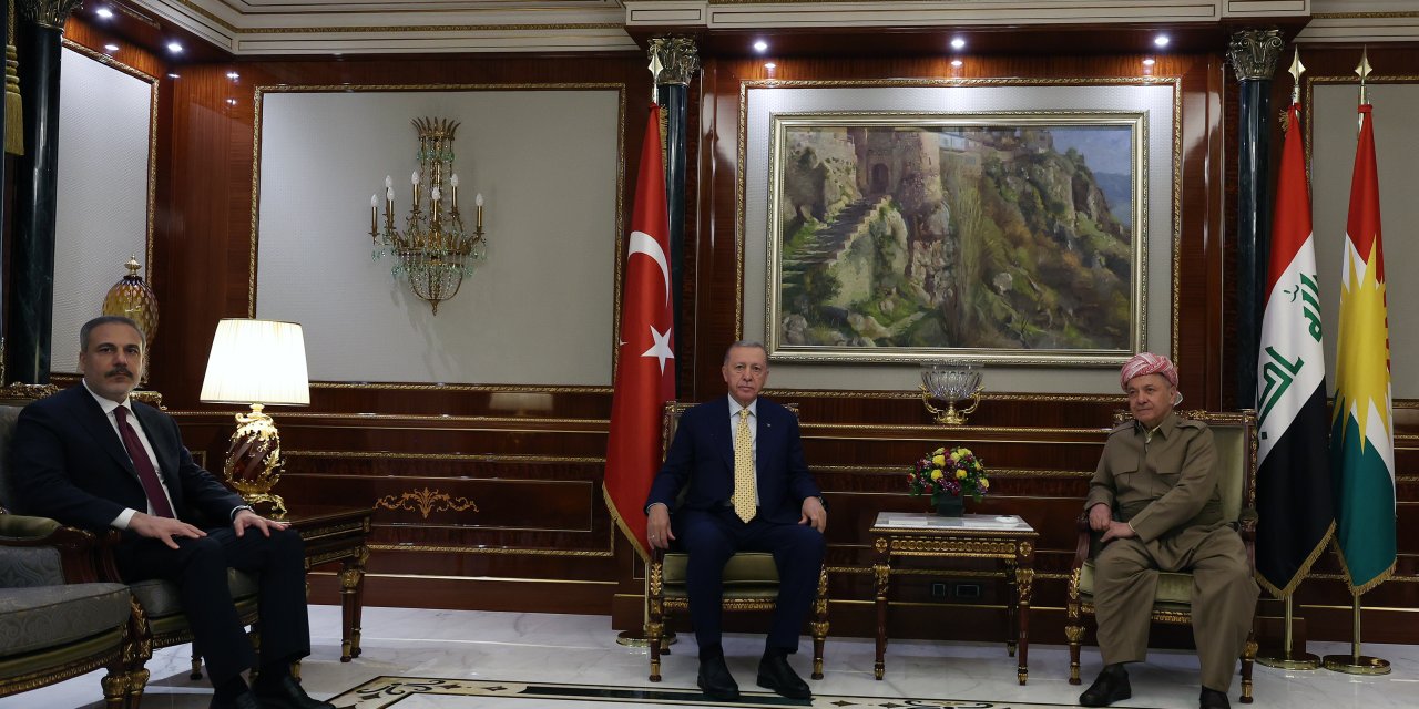 Cumhurbaşkanı Erdoğan, Mesut Barzani’yi Kabul Etti