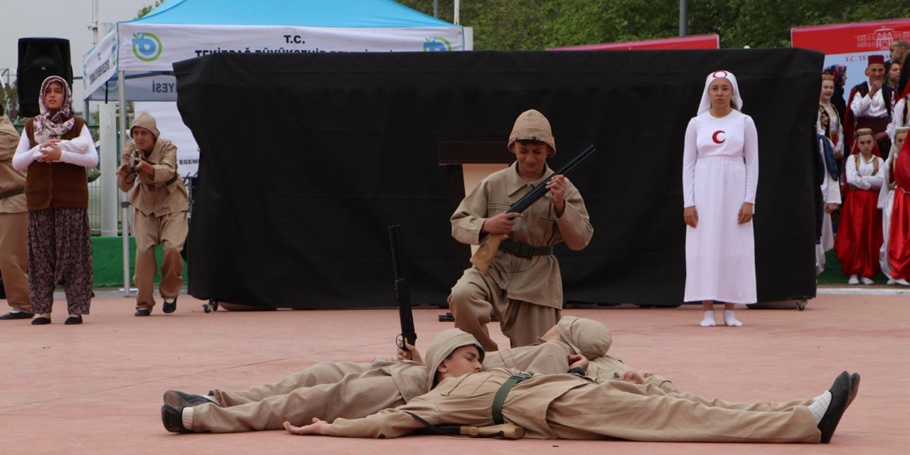 Tekirdağ'da Milli Mücadeleyi  Ve Tbmm'nin Açılışını Canlandırdılar