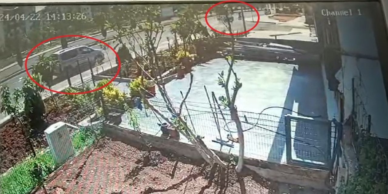 Bisikletli Çocuk, Kamyonetin Altında Kalmaktan Son Anda Kurtuldu; Olay Anı Kamerada