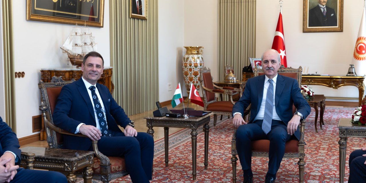 Tbmm Başkanı Kurtulmuş, Macaristan Adalet Bakanı Tuzson’u Kabul Etti