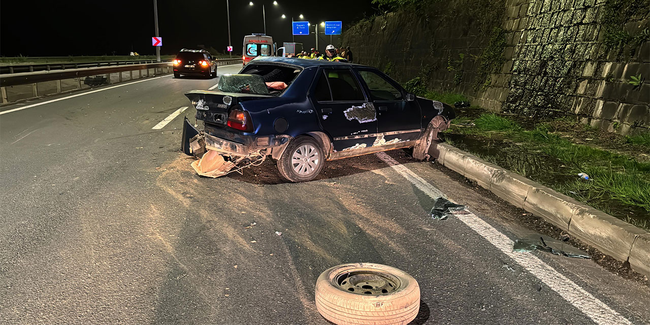 Rize'de zincirleme trafik kazası 1'i ağır 2 yaralı