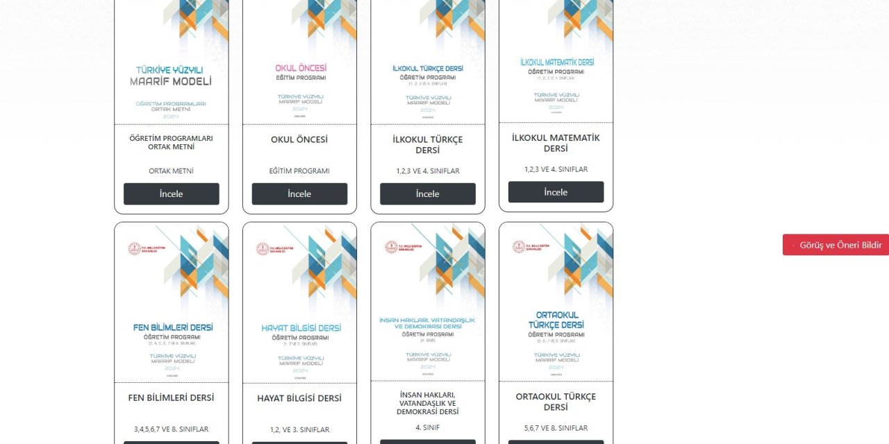 Meb'in Yeni Müfredat Taslağı Kamuoyu Görüşüne Açıldı