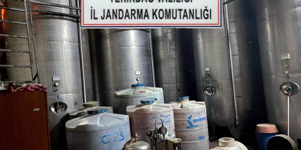 Tekirdağ Şarköy'de 72 Bin Litre Sahte Şarap Ele Geçirildi