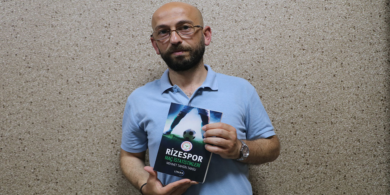 Rizeli araştırmacı, Rizespor’un 55 sezonluk maç istatistiklerini kitap haline getirdi
