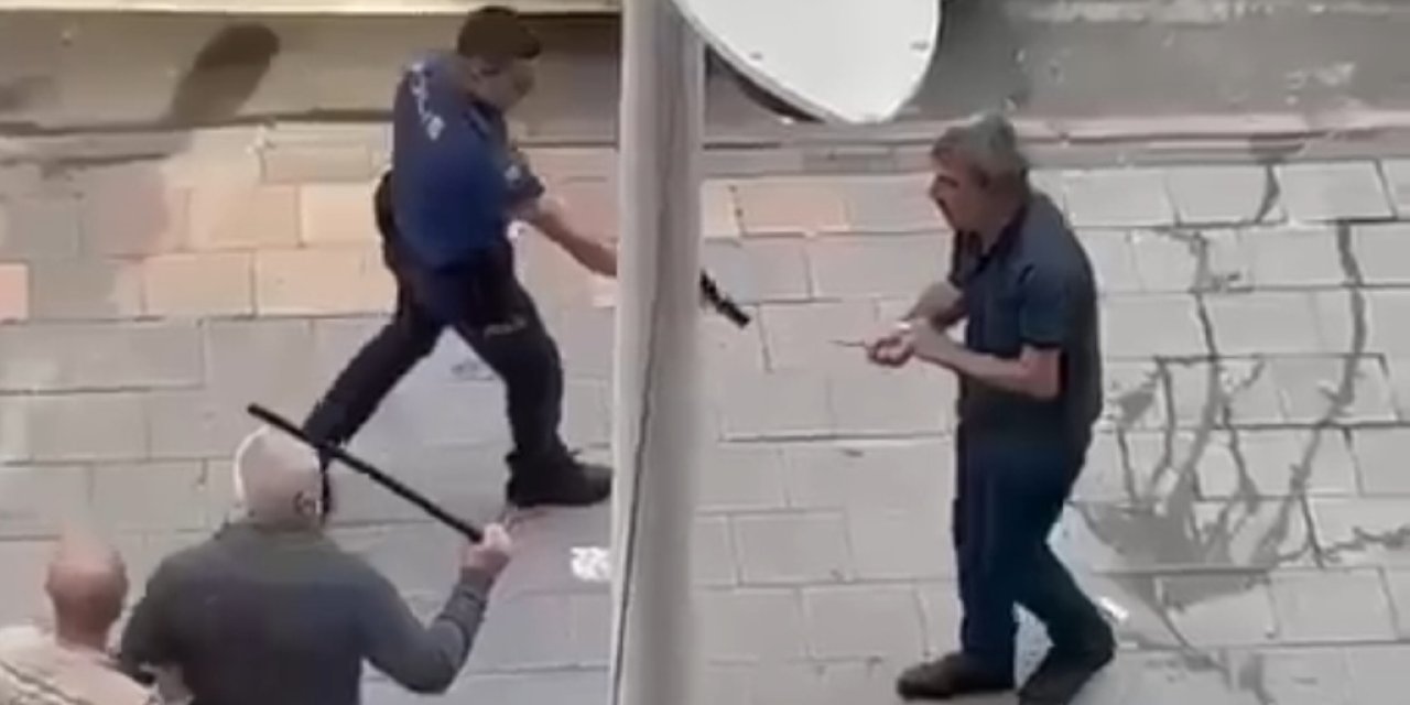 Polis, 2 Grubun Taşlı Ve Sopalı Kavgasında Bir Saldırganı Bacağından Vurdu; O Anlar Kamerada