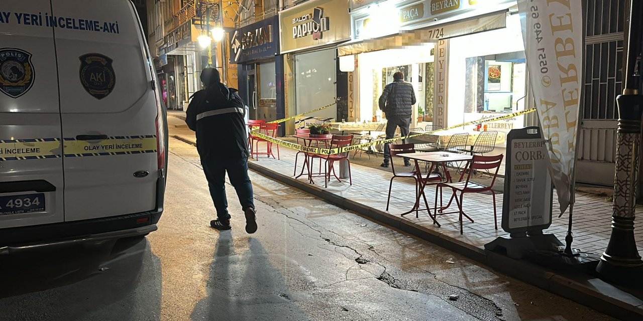 Çorbacıda Silahlı Saldırı Güvenlik Kamerasında