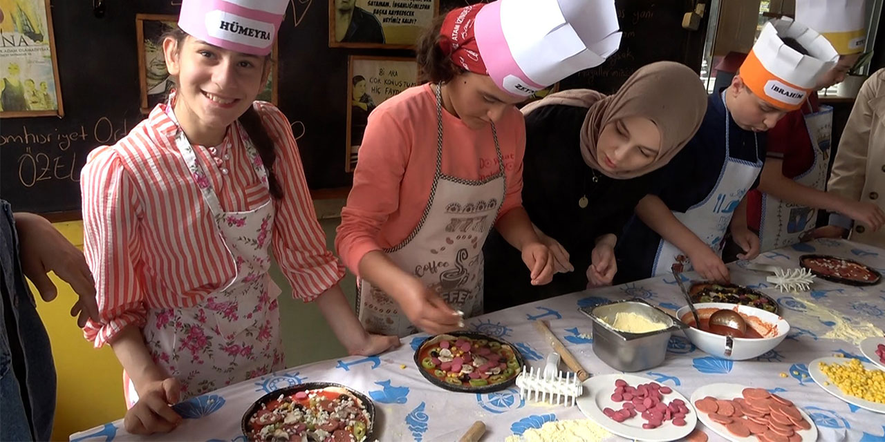 Özel öğrencilerden kendilerine özel pizza
