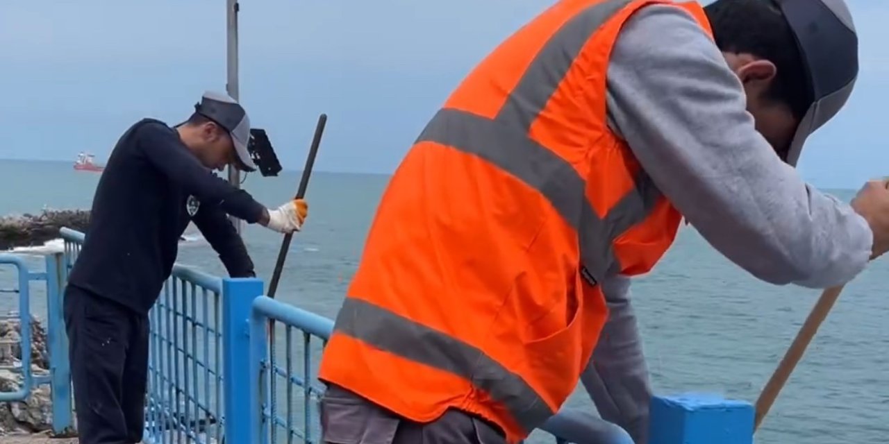 Kapuz Plajı’nda Sezon Hazırlıkları Sürüyor