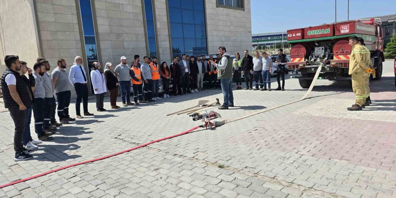 Kütahya 30 Ağustos Osb’de Orman Yangınlarıyla Mücadele Eğitimi