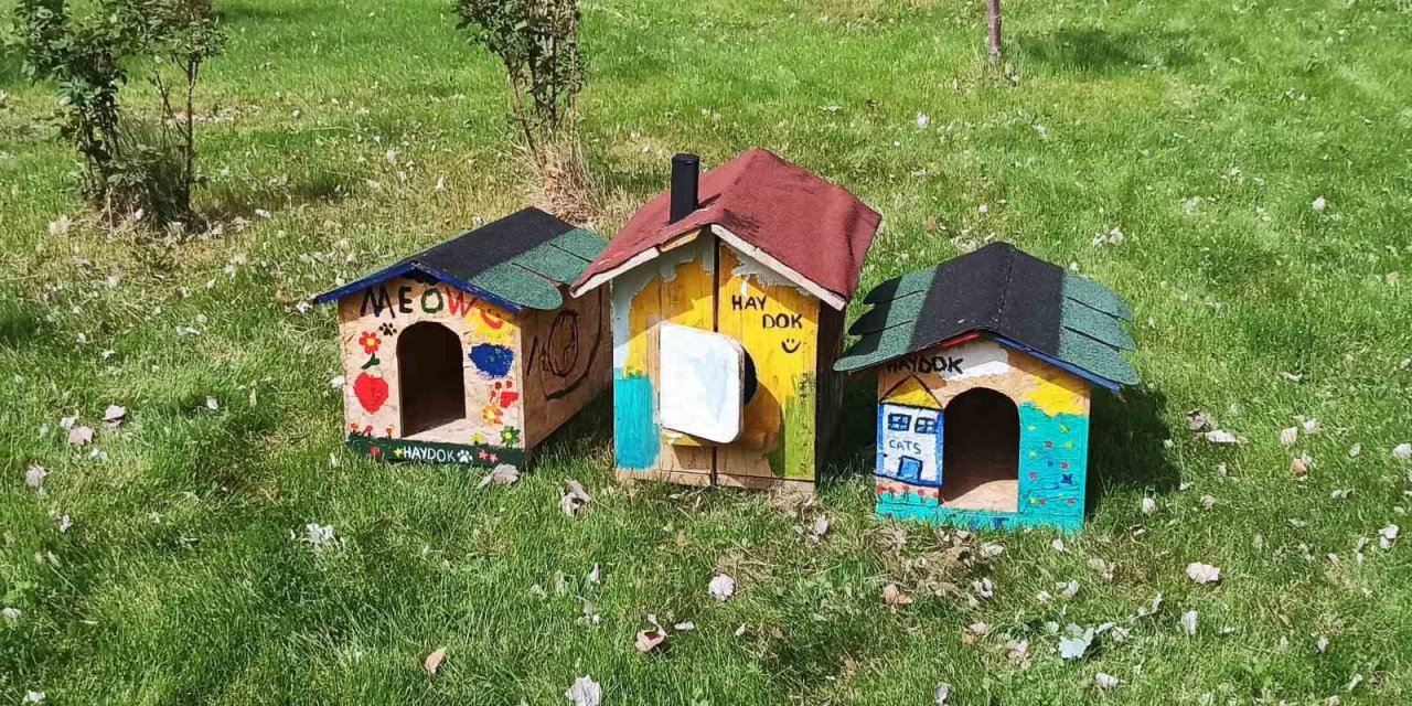 Patili Dostların Kulübelerini Süslediler