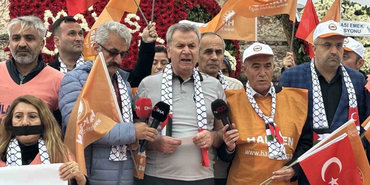 Haksen Taksim’e Çelenk Bıraktı