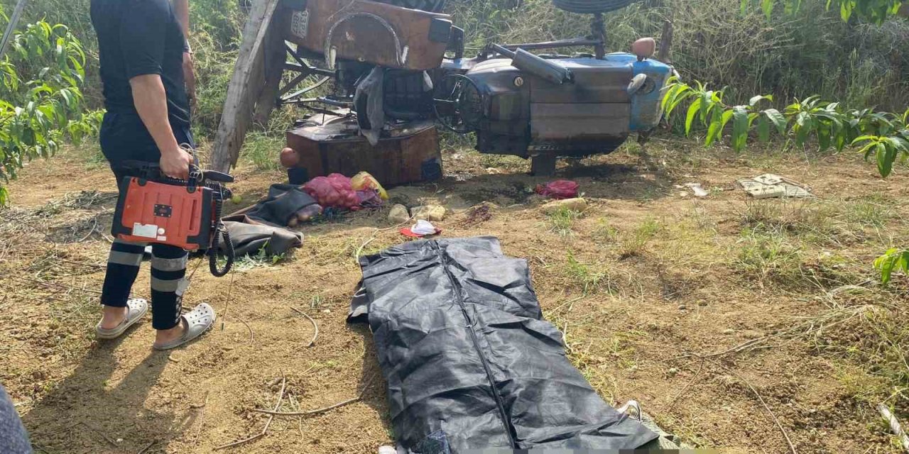 Mersin’de Traktör Şarampole Devrildi: 1 Ölü