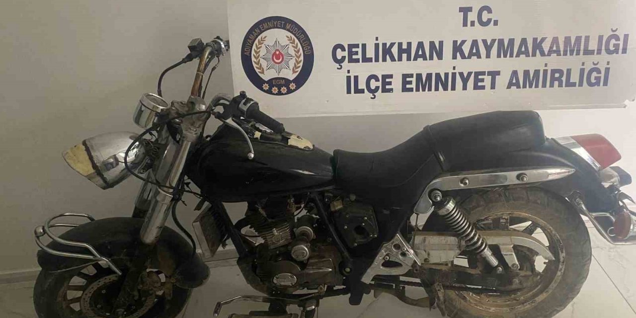 Şanlıurfa’dan Çalınan Motosiklet Çelikhan’da Bulundu