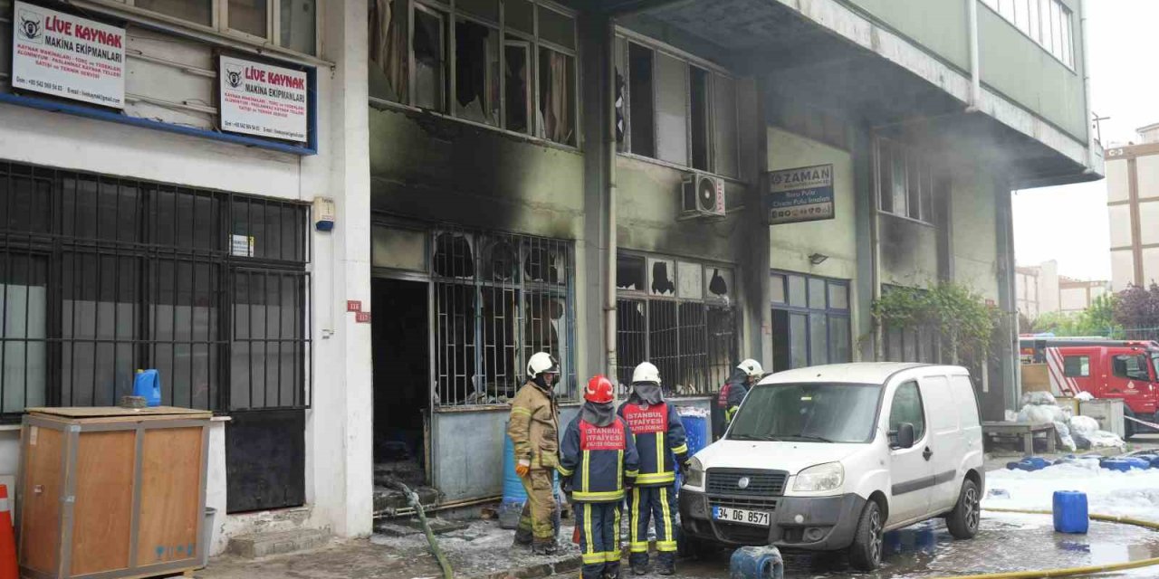 Dersan Koop Sanayi Sitesi’nde Yangın Çıktı: 1 Yaralı