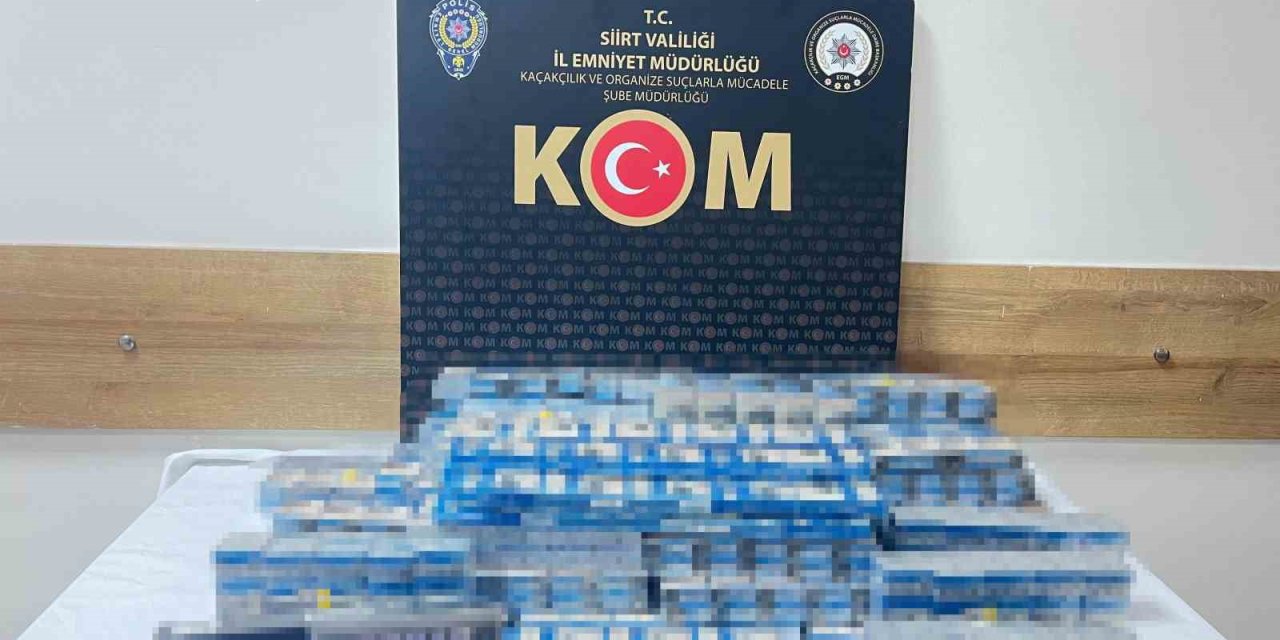 Siirt’te 490 Paket Kaçak Sigara Ele Geçirildi