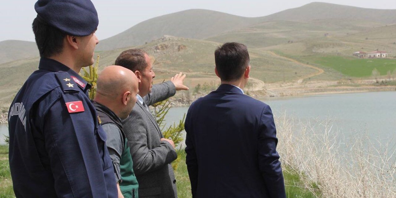 Kaymakam Şahin Gökçedere Göletinde İncelemelerde Bulundu