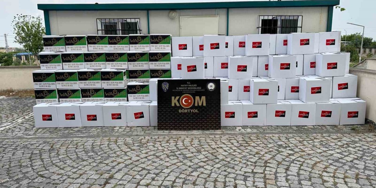 Erzin’de 1 Milyon 670 Bin Gümrük Kaçağı Makaron Ele Geçirildi