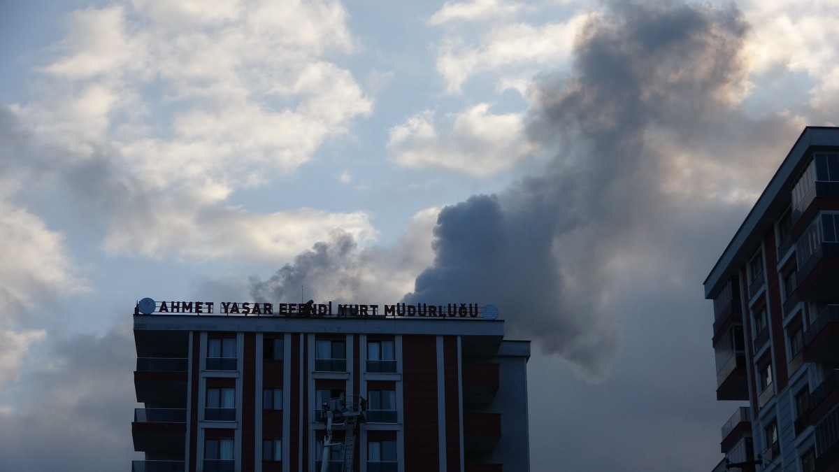 Trabzon'da Öğrenci Yurdundaki Yangın Korkuttu