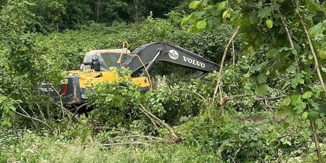 Trabzon'da şarampole devrilen tırın sürücüsü öldü