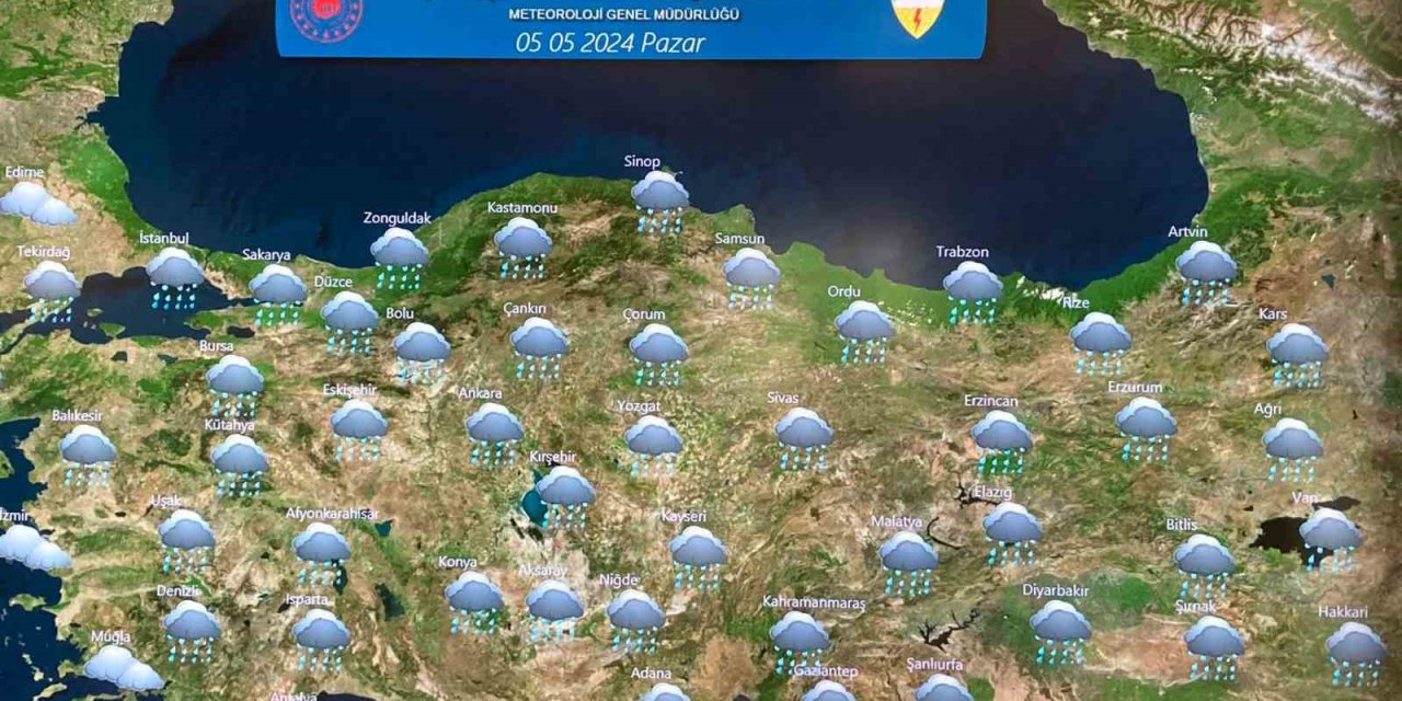 Hafta Sonu Tüm Yurtta Gök Gürültülü Sağanak Bekleniyor