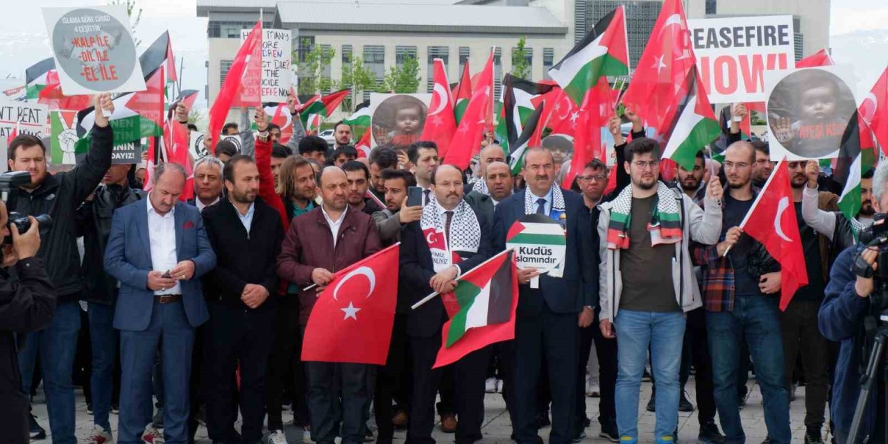 Erzurum’dan Filistin’e Destek İçin Yürüdüler