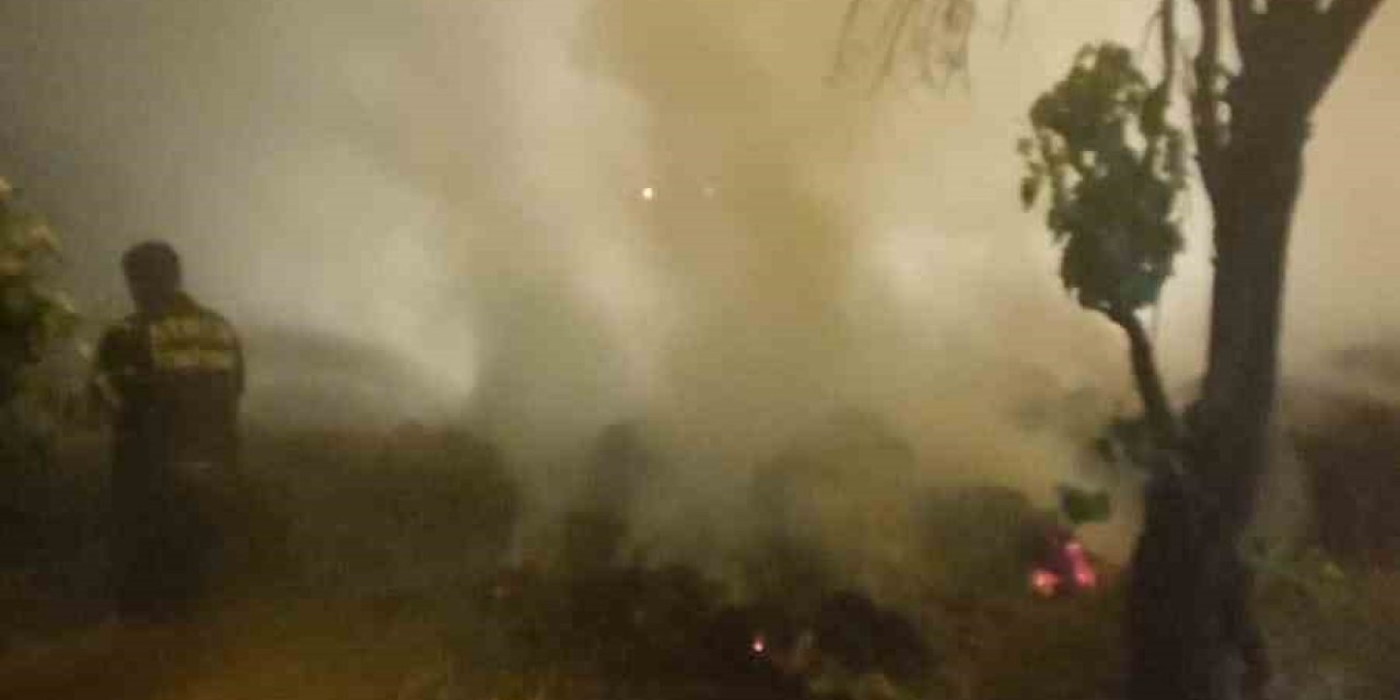 Bozdoğan’da 70 Ton Saman Kül Oldu