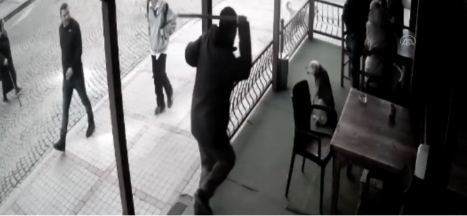 Rize'de bir kişinin köpeğe uyguladığı şiddet güvenlik kamerasına yansıdı