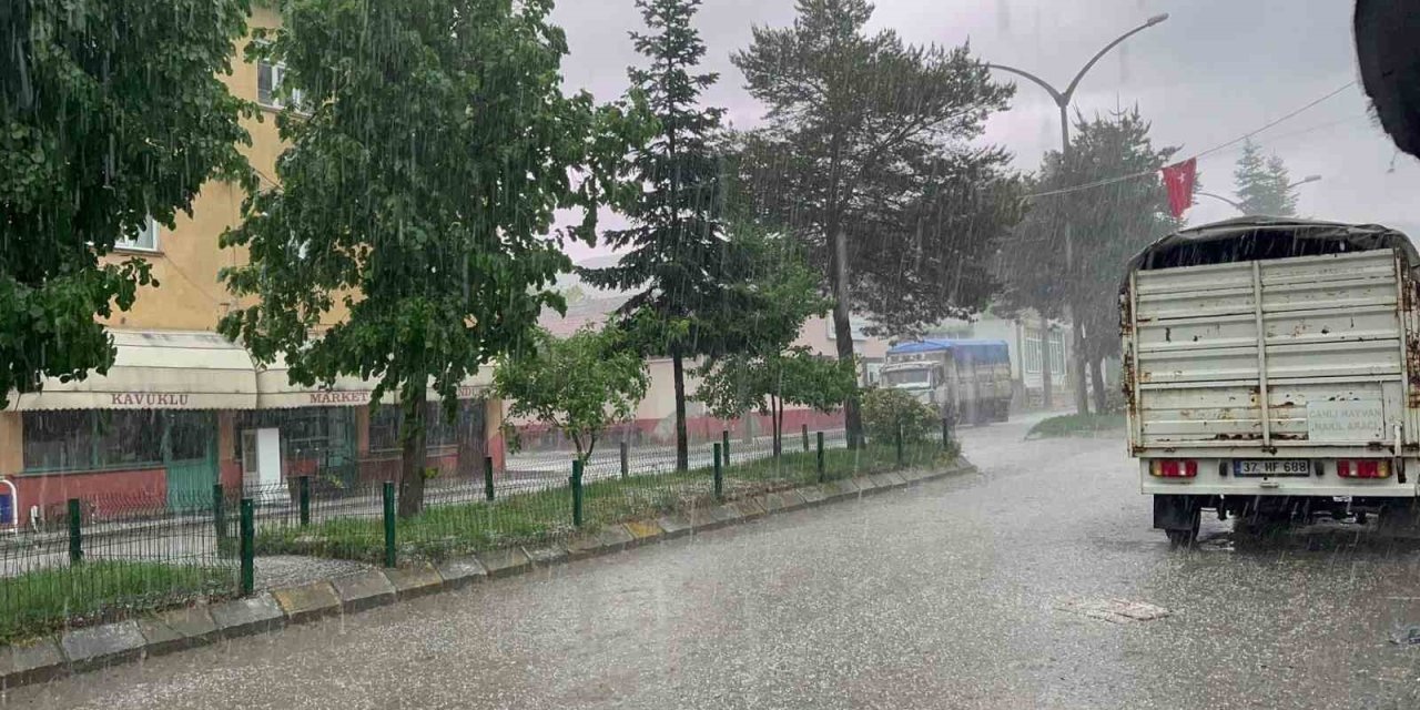 Kastamonu’da Dolu Yağdi