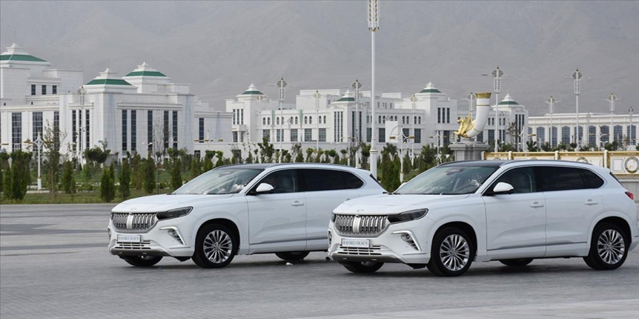 Togg araçları Türkmenistan'a törenle teslim edildi