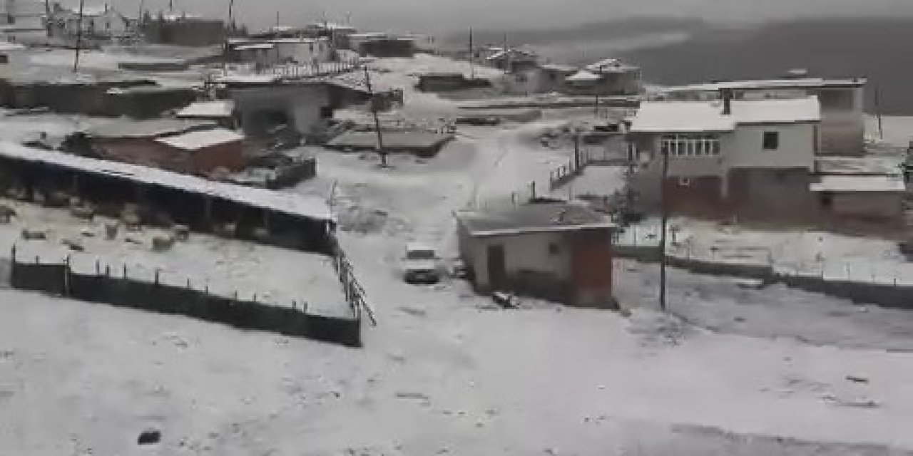 Tokat’ta Mayıs Karı Yaylayı Beyaza Bürüdü