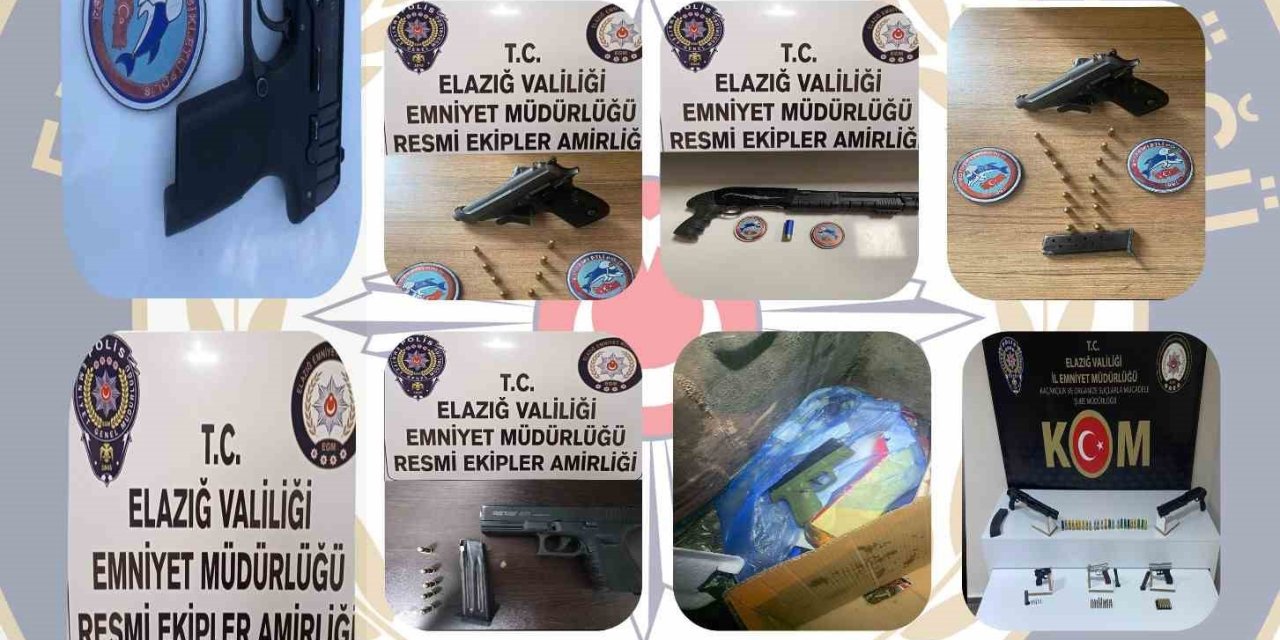 Elazığ’da 19 Ruhsatsız Silah Ele Geçirildi