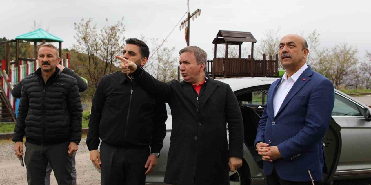 Vali Aydoğdu, Ergan Dağında İncelemelerde Bulundu