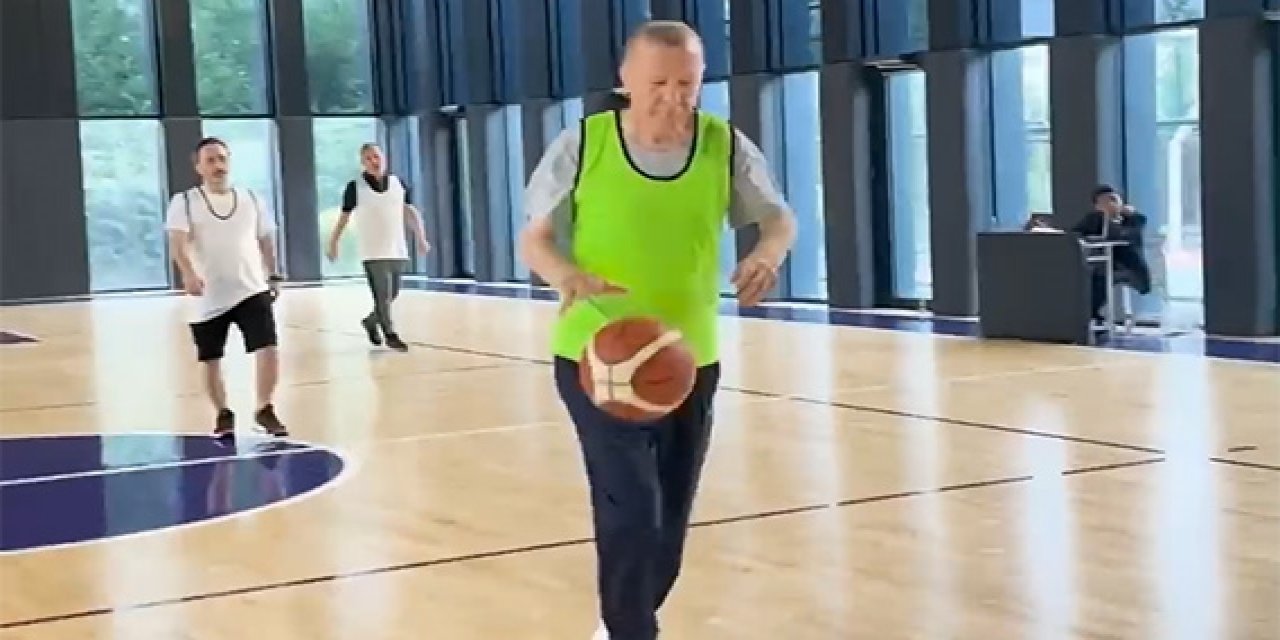 Milletvekili Varank, Cumhurbaşkanı Erdoğan basketbol oynarken çektiği görüntüleri paylaştı