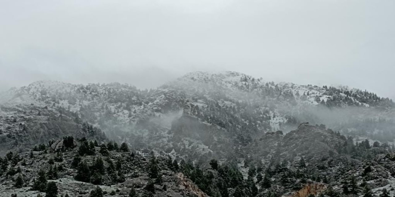 Kahramanmaraş’ta Yüksek Kesimlere Kar Yağdı