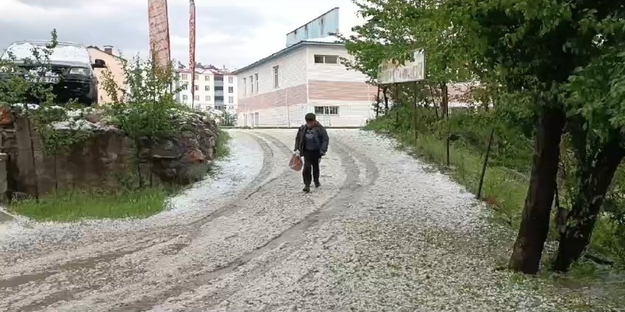 Hizan’da Dolu Yağışı Hayatı Olumsuz Etkiledi