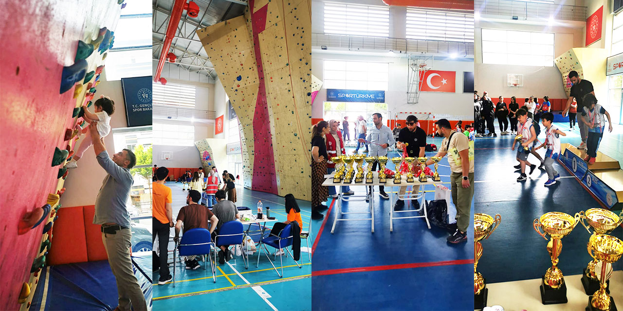 Rize'de Okullar Arası Tırmanış Yarışması Düzenlendi