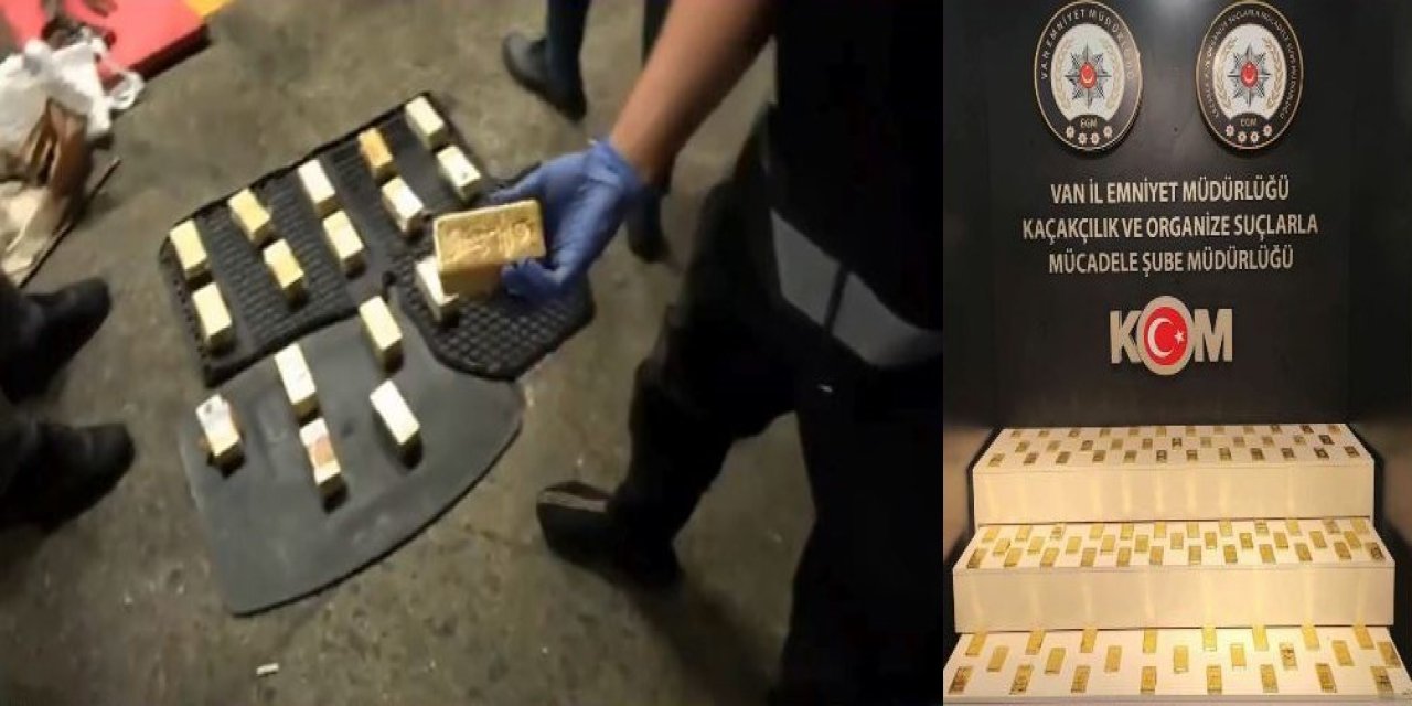 Van’da 94 Kilo Kaçak Altın Ele Geçirildi