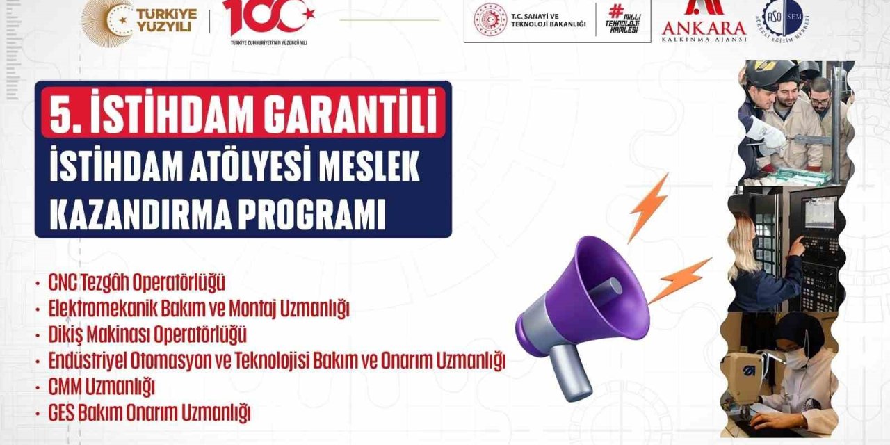 5. İstihdam Atölyesi Meslek Kazandırma Programı Başvuruları Başladı