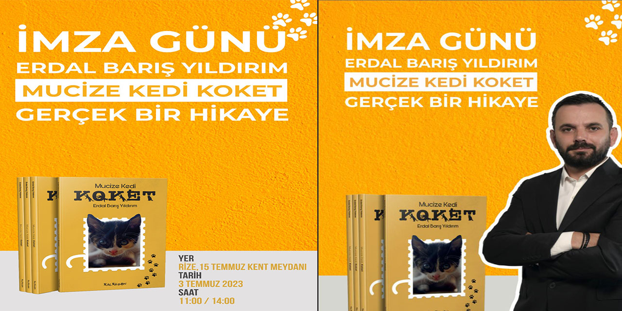 Rizeli Yazar Yıldırım Memleketinde Düzenleyeceği İmza Gününden Elde Edilecek Geliri Deprem Bölgesine Bağışlayacak