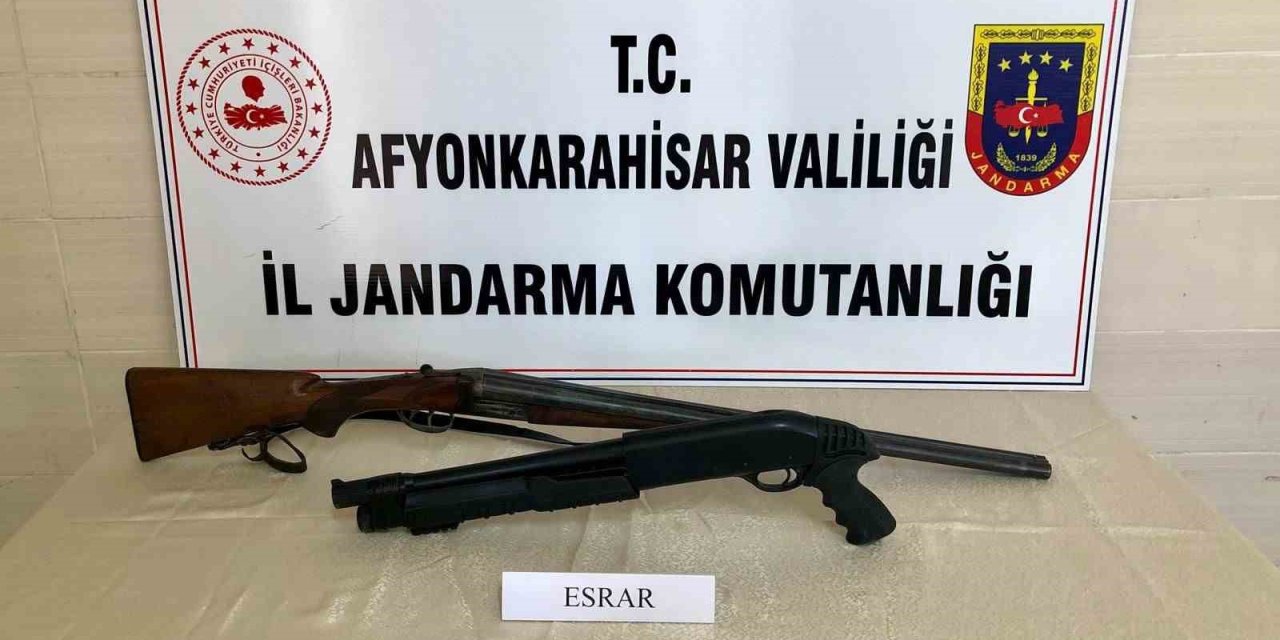 Afyonkarahisar’da Ruhsatsız Tüfek Bulunduran Şahsa Ceza