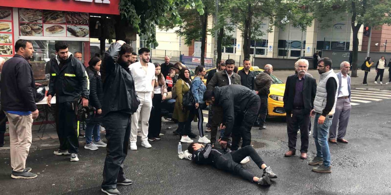 Tekirdağ’da Kaza Anı Ve Sonrası Gergin Anlar Kamerada