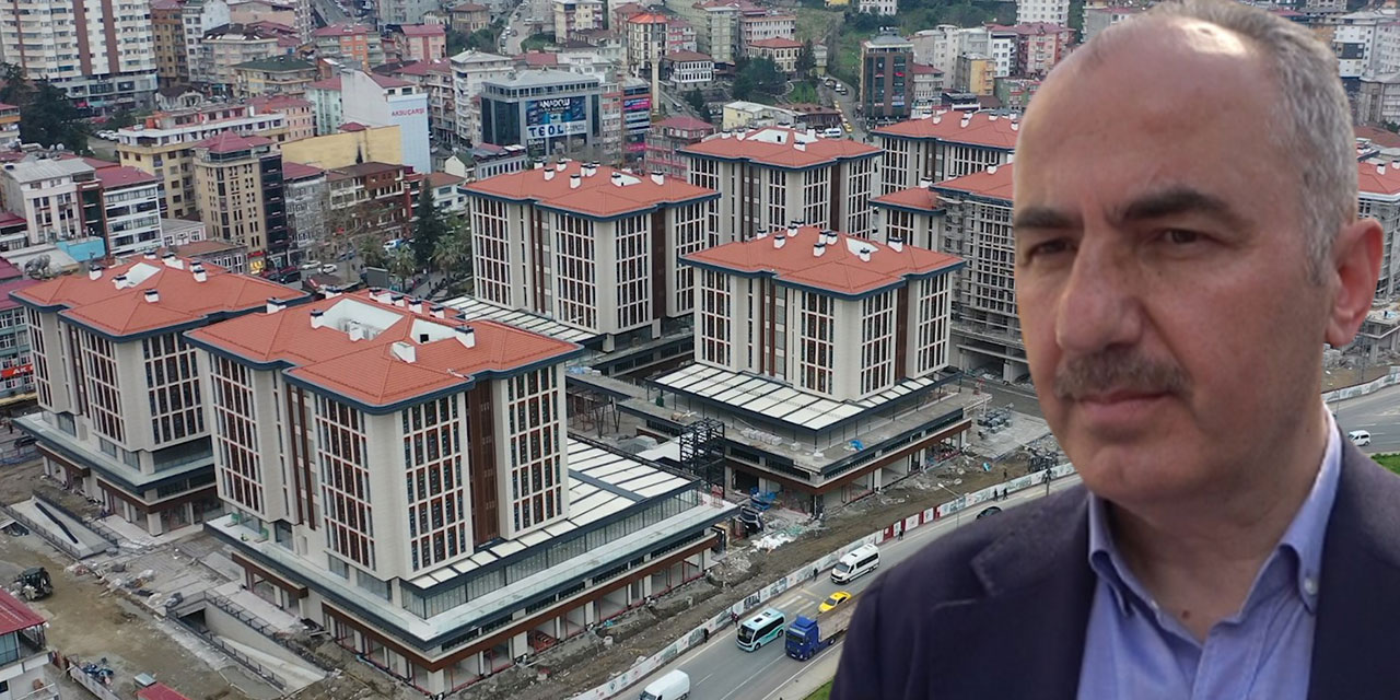 Rize'de inşaatında sona gelinen belediye bloklarındaki iş yerleri hak sahiplerine teslim ediliyor