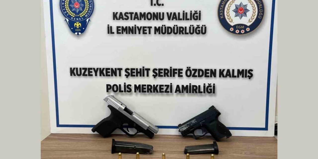 Kastamonu’da 2 Adet Ruhsatsız Tabanca Ele Geçirildi.