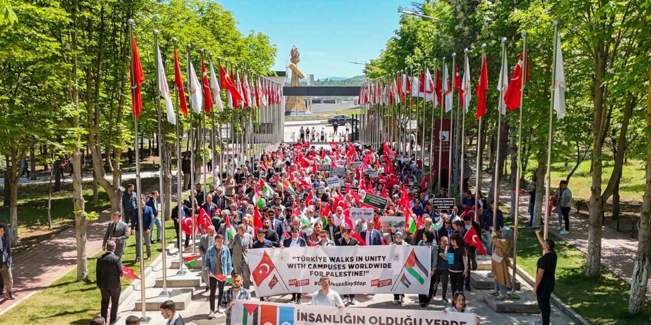 Bşeü’den Sesler Filistin Ve Doğu Türkistan İçin Yükseldi