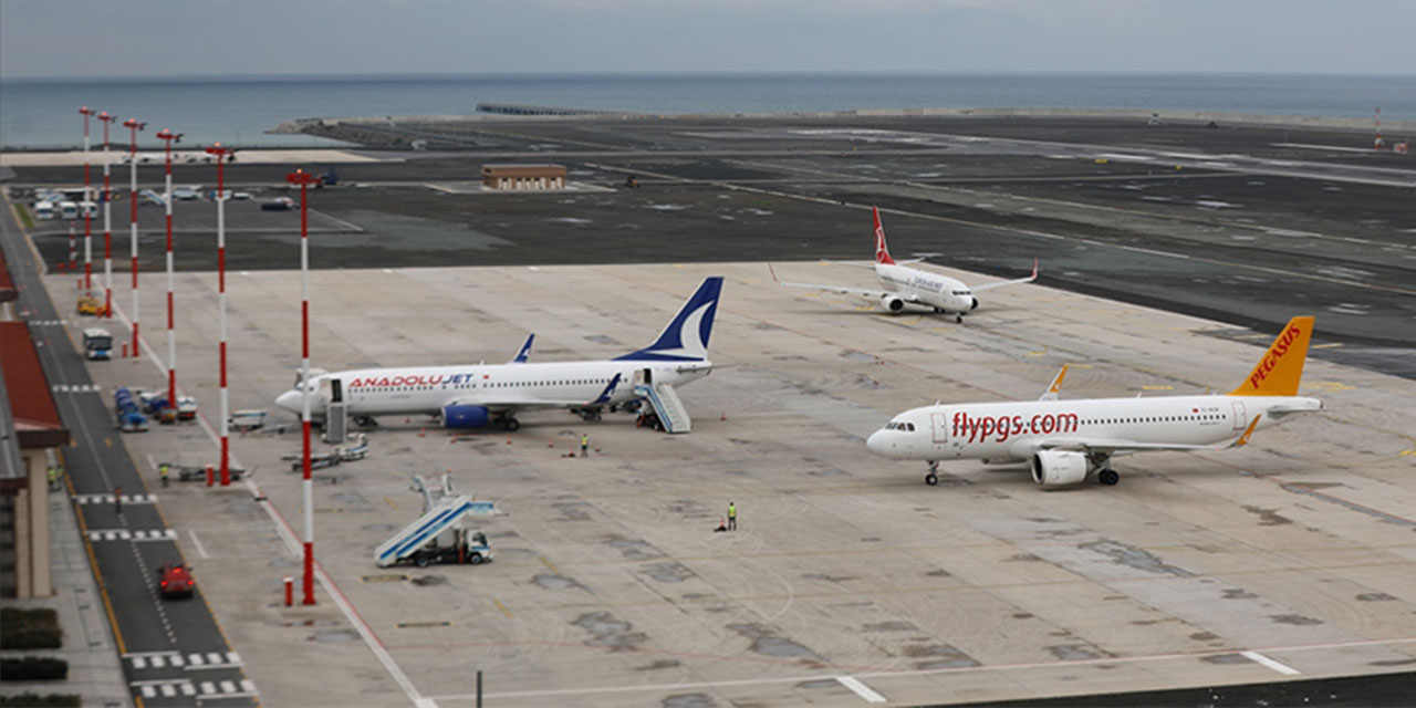 Rize-Artvin Havalimanı'nı haziranda 87 bini aşkın yolcu kullandı