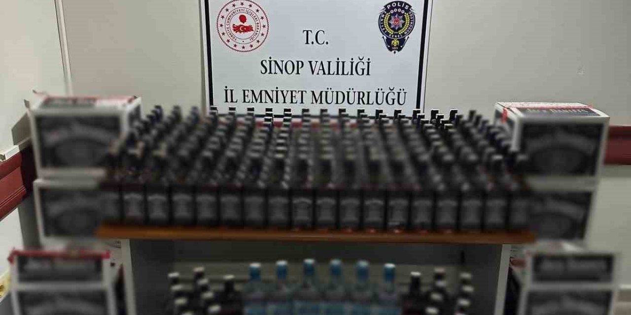 Şüpheli Otomobilden 186 Adet Kaçak Alkol Çıktı