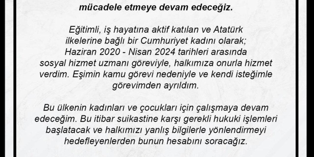 Ayşegül Bingöl’den İddialara Cevap: “Nisan 2024’te Kendi İsteğimle Görevimden Ayrıldım”