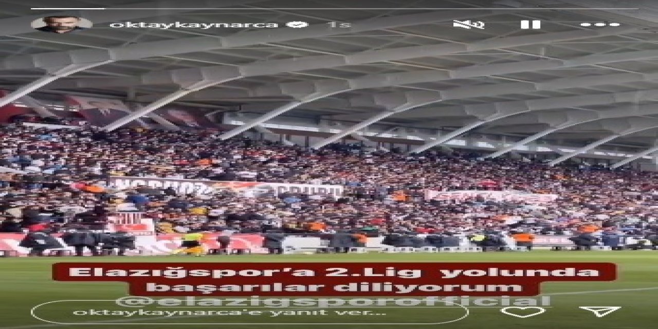 Elazığspor’a Bir Destek Mesajı Da Oktay Kaynarca’dan